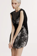 SORAMAME • Gunmetal Grey Fairy Sculptural Globe Mini Dress