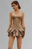 Cacao Perla Mini Dress for women, from  La Vierge, The Viet Concept 
