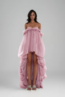 Pink Ily Off-shoulder Midi Dress for women, from Huelley Rose, The Viet Concept 