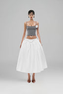 Gray Pie Top for woman, from HUELLEY ROSE, The Viet Concept 