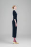 Blossom Present - Asymmetrical Black Pegged Dress for women, from Tiny Ink, The Viet Concept 