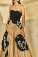 Celestia 3D Crystal Floral Off-Shoulder Evening Gown for women, from L'SCARLETT, The Viet Concept