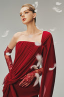 Margée Atelier • Eva Couture Twill & Chiffon Evening Gown
