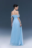 Clover Pleated Chiffon Maxi Dress for women, from JOSEPHINE, The Viet Concept 