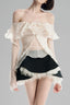 Long Silhouette Top in Cream White for women, from Must have, the Viet Concept 