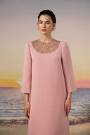 Eira Crepe Crystal-Neckline Evening Gown for women, from 21SIX, The Viet Concept