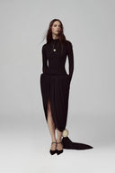 Black Novara Maxi Dress for women, from POEM, The Viet Concept 