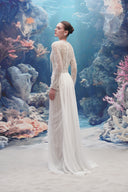 Navia Lace & Silk Crystal Pearl Evening Gown for women, from 21SIX, The Viet Concept