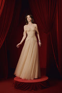 Fairy Beaded Off-Shoulder Tulle Evening Gown for women, from JOSEPHINE, The Viet Concept
