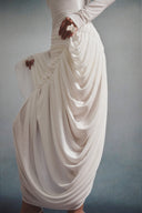 Clair Off-Shoulder Pleated Maxi Dress for women, from HA THANH VIET, The Viet Concept 