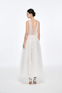 JOSÉPHINE •  Chantoria Floral Plunge Tulle Ball Gown - The Viet Concept