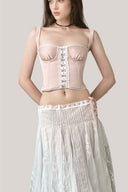 Pink Verginità Corset Top for women, from La Vierge, The Viet Concept 