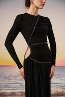 Raya Crystal Glitter Jersey Evening Gown for women, from 21SIX, The Viet Concept