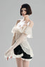 Long Silhouette Top in Cream White for women, from Must have, the Viet Concept 
