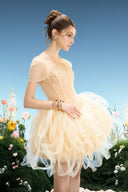 Soline Couture Mesh Corset Mini Party Dress for women, from LINH PHUNG, The Viet Concept