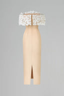 Florentia Embellished Butterfly Lace Off-Shoulder Evening Gown for women, from CALISTA, The Viet Concept