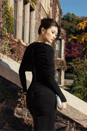 Black Lunavex Maxi Dress for woman, from CALISTA, The Viet Concept 