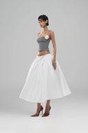 White Pie Skirt for woman, from HUELLEY ROSE, The Viet Concept 