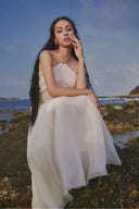 LINH PHUNG • The Sun Draped Chiffon Floor-Length Gown
