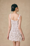  Lace Reverie Baroque Floral Embellished Mini Dress for women, from VONTIER DE MONTIER, The Viet Concept