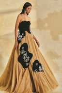 Celestia 3D Crystal Floral Off-Shoulder Evening Gown for women, from L'SCARLETT, The Viet Concept