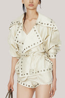 Cactus Straight Drop Shoulder Chiffon Coat for women, from DAS LA VIE, The Viet Concept 