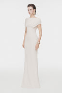 L'ALLÉE • Asymmetric Draped Shoulder Dress