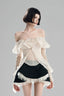 Long Silhouette Top in Cream White for women, from Must have, the Viet Concept 