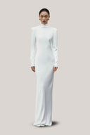 White Rosesette Maxi Dress for women, from HUONG, The Viet Concept 