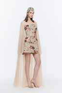 Eden Reborrn 3D Floral Embellished Organza Satin Corset Mini Dress for women, from MR CRAZY & LADY SEXY, The Viet Concept 