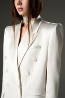 Katherin Satin Silk Tailored Blazer for women, from IHF STUDIO, The Viet Concept