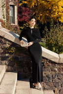 Black Lunavex Maxi Dress for woman, from CALISTA, The Viet Concept 