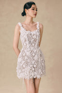  Lace Reverie Baroque Floral Embellished Mini Dress for women, from VONTIER DE MONTIER, The Viet Concept