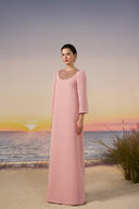 Eira Crepe Crystal-Neckline Evening Gown for women, from 21SIX, The Viet Concept