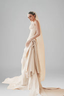 Beige Opulent Dune Skirt for women, from LINH DOAN, The Viet Concept