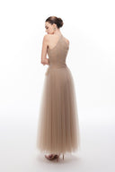 LUCILLA • Darryl Couture 3D Floral Embellished Tulle Evening Gown