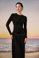 Raya Crystal Glitter Jersey Evening Gown for women, from 21SIX, The Viet Concept
