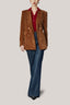 Sierra Straight Peak Lapel Velvet Blazer for women, from HOBB, The Viet Concept 