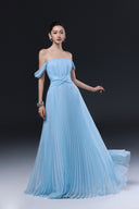 Clover Pleated Chiffon Maxi Dress for women, from JOSEPHINE, The Viet Concept 
