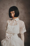 Rowan Embellished Organza Maxi Skirt for women, from WHITE PLAN, The Viet Concept 