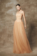 Sona Étoile Smocked Tulle Maxi Dress for women, from BYDI, The Viet Concept 