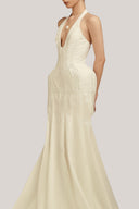 Selene Trumpet Sleeveless Taffeta Floor Length Dress for women, from POEM, The Viet Concept 