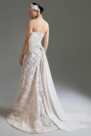 Silent Reign Embroidered Lace Wedding Gown for women, from LINH DOAN, The Viet Concept 