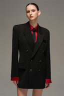 IHF STUDIO • Rouge Atelier Satin Silk Statement Shirt