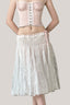  White Verginità Midi Skirt for women, from La Vierge, The Viet Concept 
