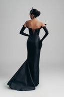 Glowing Embers Silk Maxi Dress for women, from LINH DOAN, The Viet Concept 