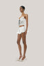 White Lenja Mini Skirt for women, from Huelley Rose, The Viet Concept 