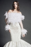LINH PHUNG • Victoire Baroque Feather Mermaid Gown