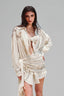 Beige Linen Shirt for women, from Xita, The Viet Concept 