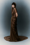 HA THANH VIET • Margaret Draped Stretch Jersey Gown